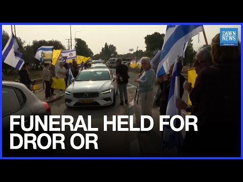 YouTube video thumbnail: Israelis Hold Funeral for Slain Gaza Hostage Dror Or