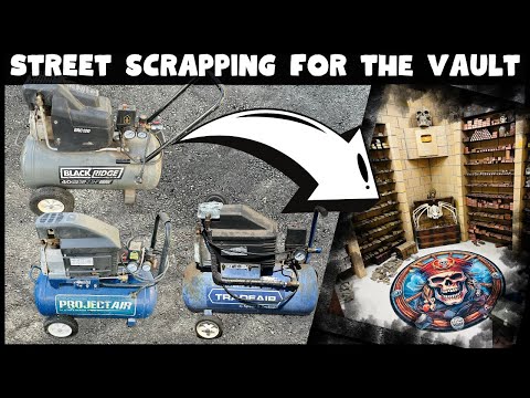 Street Scrapping Compressors For The Vault - Free Metal - ASMR Metal Melting - Halloween - BigStackD