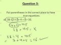 Mathematical Concepts and Problem Solving