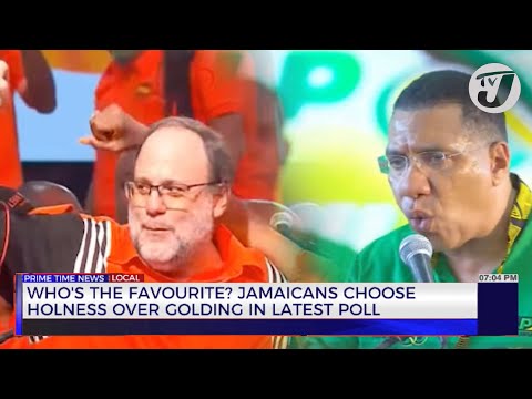 YouTube video thumbnail: Who's the Favourite? Jamaicans Choose Holness Over Golding in Latest Poll