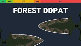 Shadow Daggers Forest DDPAT Wear Preview