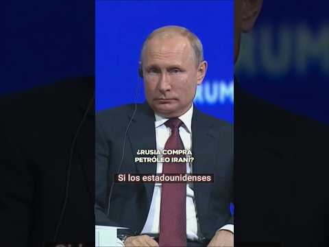 ¿Ayudará Rusia a Irán a eludir sanciones? Respuesta de Putin#putin #rusia #presidente #irán