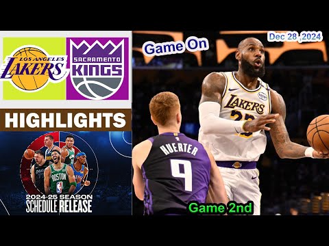 Los Angeles Lakers vs Sacramento Kings 2nd QTR Game Highlights | NBA Season Dec 28, 2024