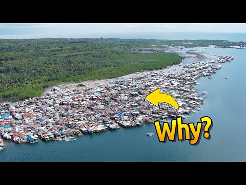 THESE PEOPLE CHOSE TO LIVE ON THE WATER RATHER THAN LAND