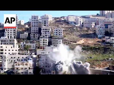 YouTube video thumbnail: Israeli Forces Demolish Home of Suspected Palestinian Militant Accused of Planting Bombs on Buses