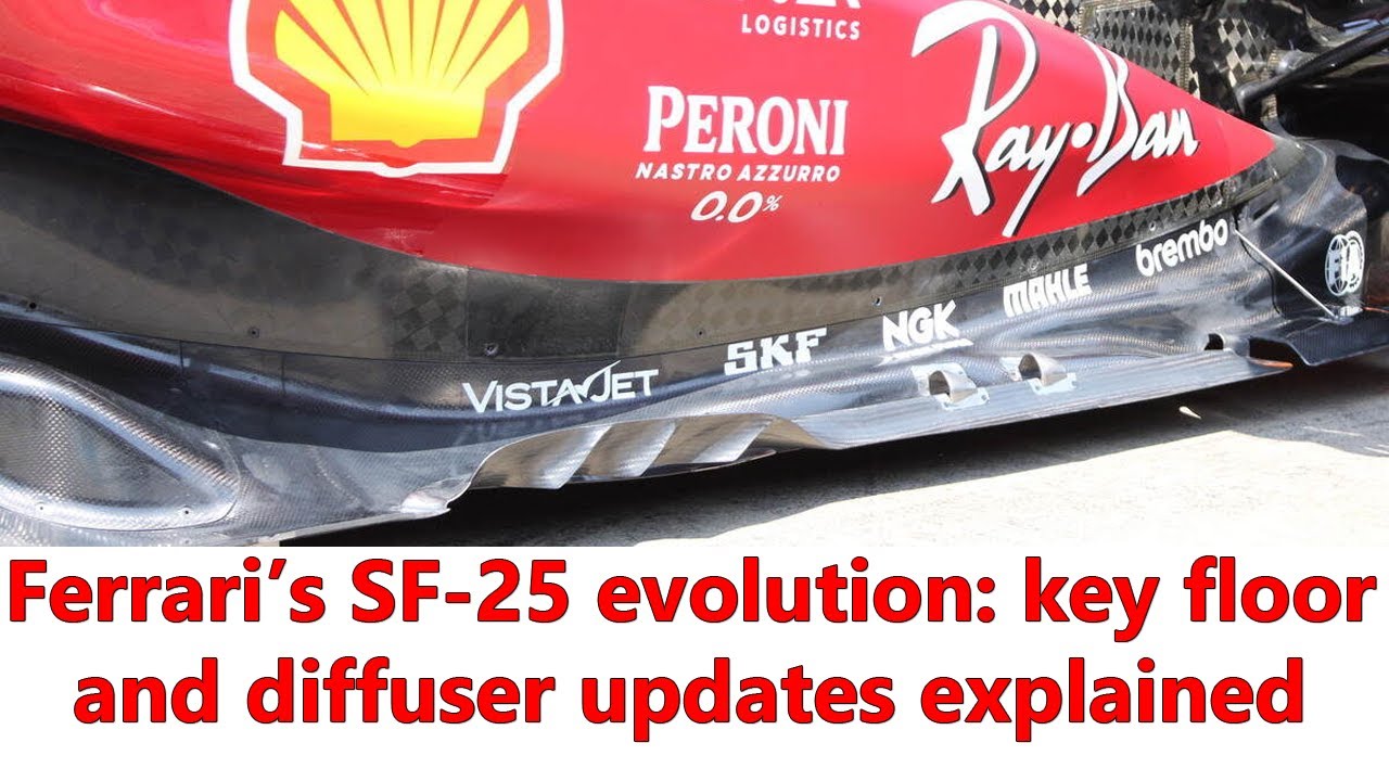 Ferrari SF-25: technical analysis of crucial floor upgrade amid rear-end weakness | F1 Austrian GP