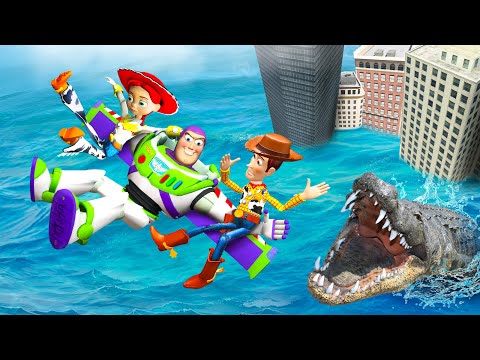 GTA 5 Toy Story Crazy Water Ragdolling and Jumps! #21