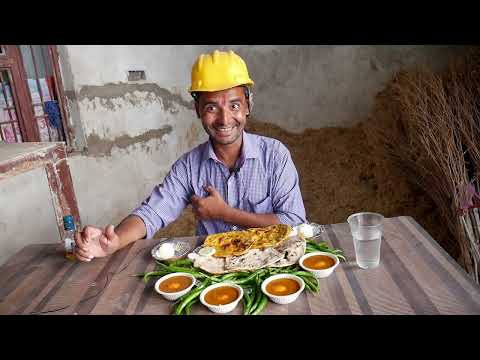 jungli cheel ke ande ki 4 plate anda curry with missi roti and tandoori roti eating challenge