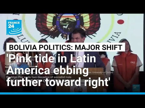 YouTube video thumbnail: Bolivia Turns Page on Socialist Era, Elects Great-Nephew of 1952 Revolution Leader 
