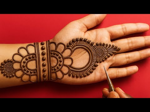Front hand simple easy mehndi design | latest stylish mehndi design | Mehndi ka design