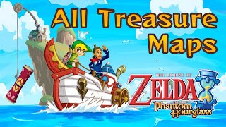 The Legend of Zelda Phantom Hourglass - All TREASURE MAPS