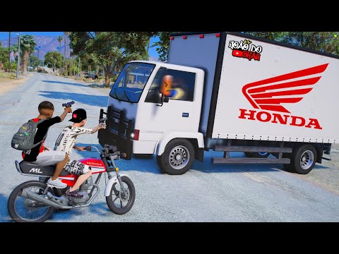 ROUBEI UMA CARGA DE MOTOS DA HONDA DO JOÃO DO GRAU no GTA 5 MODS