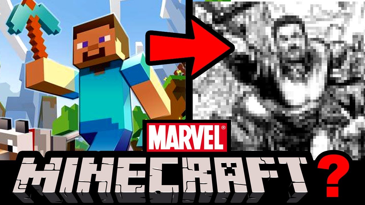 Drawing minecraft in a marvel style? Featuring popcrossstudios!