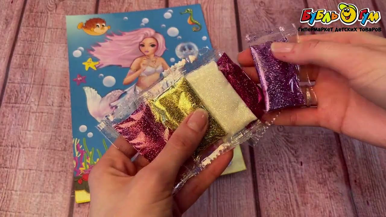 Аппликация из песка и глиттера Super model 17х23см - видео Аппликация из песка и глиттера Super model 17х23см - видео