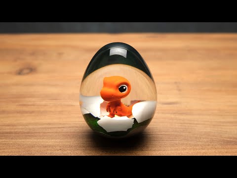 Bobby the Baby Dinosaur - Epoxy Resin Diorama | Resin Art