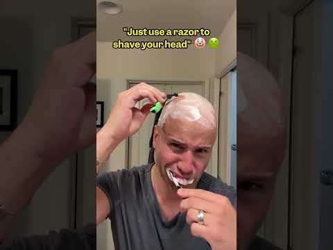 "Just use a razor to shave your head" π€‘ π€’