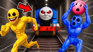 Verity, Falsity & Lovity ESCAPE The Tunnel 2 EVIL THOMAS EXE… (Roblox Obby)