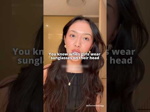 Trying the viral sunglasses hack
