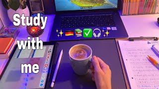 🇩🇪 Study with me 2hour 📚✨ ادرس معي ساعتين