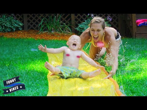 Funny FAIL!!! Babies and Family Moments Playing Outdoor | Funny Baby Videos | Funny Vines