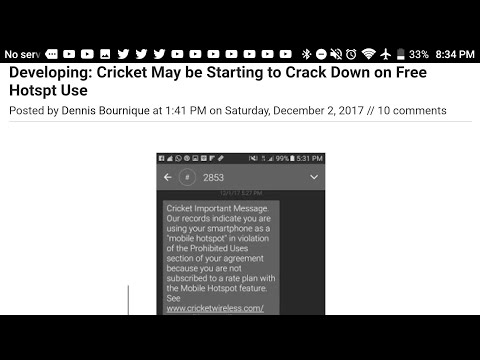 cricket mobile hotspot not working