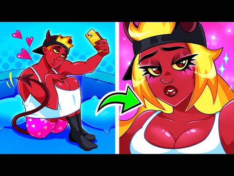 Boys Magically Turn into Girls! Boy & Girl Swap Lives 🤯 High School Life by Teen-Z