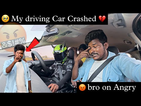 Kuttyttf | 😭 My Driving Car Crashed 💔 | Raj Mind Voice On Angry 🤬 | #தமிழ் ❤️‍🔥 | #ttf #kuttyttf