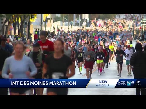 YouTube video thumbnail: IMT Des Moines Marathon Takes Over the City