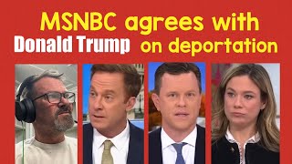 Why does MSNBC agree with Trump now ?