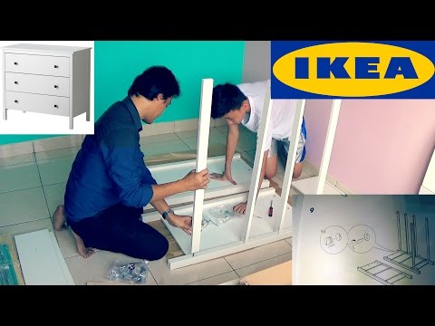 How To Assemble IKEA HEMNES 3 drawer Chest