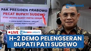 🔴LIVE: H-2 Demo Besar Pati Karangan Bunga & Spanduk Banjiri Posko, Warga Desak Prabowo Copot Sudewo