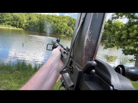 Madsen (semi-auto) POV firing