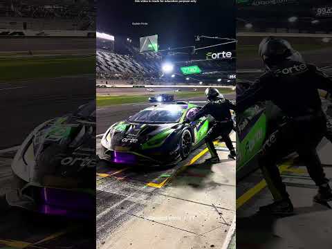 After stopping for a while this car caught fire