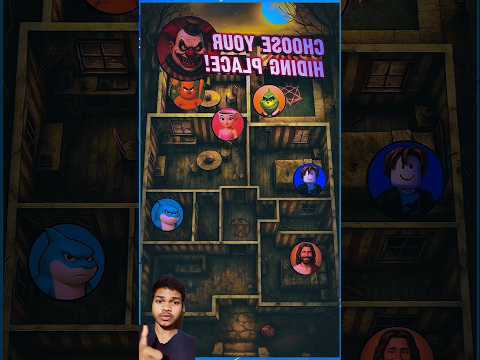 Hurry Pick a Hiding Spot Before The Evil Clown 🤡 Can You Find?😱