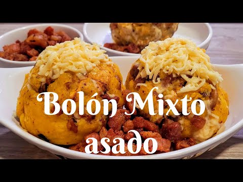 ♨️🇪🇨BOLÓN MIXTO ASADO #bolon