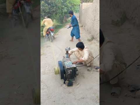 heavy😱bike down diesel engine starting new experiment