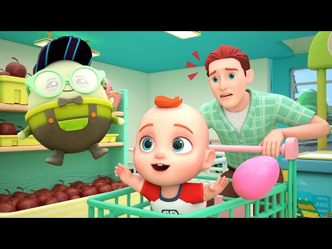 Humpty Dumpty Grocery Store + More | Colorful Surprise Eggs | GoBooBoo Kids Songs & Nursery Rhymes