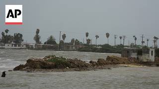 YouTube video thumbnail: Floodwaters Force Evacuations as Hurricane Polo Bears Down on Mexico