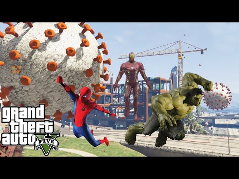 LOS VENGADORES LUCHAN CONTRA LA PANDEMIA EN GTA 5 | GTA 5 MODS