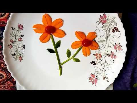 Carrot decoration / Beautiful fruits decoration / Easy fruits Art