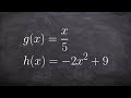 Function Composition and Evaluation