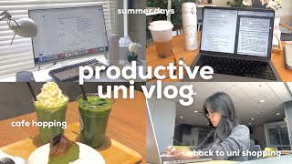 productive uni summer vlog 🦆 back to uni shopping, celebrating LNY, matcha obsession