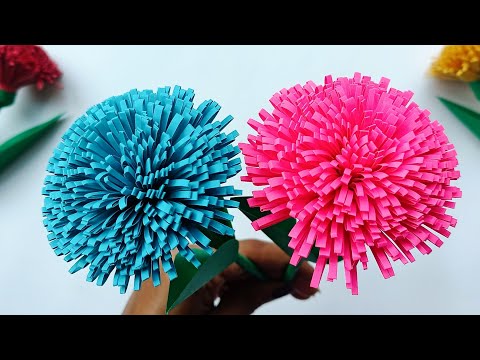 Unique Flower Making With Paper / How To Make Flowers With Paper / Easy Craft Ideas