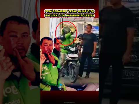 PRIA CEPAK HAJ4R OJOL, RATUSAN OJOL KEPOLRESTA #ojol #beritaterkini #pontianak