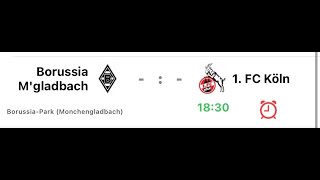 1.Bundesliga Gladbach VS Köln 10.Spieltag