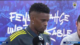 Yeni transferimiz Nelson Semedo’nun Feyenoord maçı sonrası açıklamaları | Fenerbahçe 5-2 Feyenoord