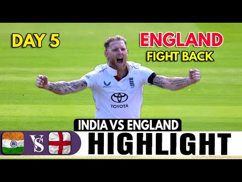 INDIA VS ENGLAND | 3RD TEST MATCH DAY 5 HIGHLIGHTS | IND VS ENG HIGHLIGHTS