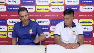 Rueda de prensa de Barranquilla tras su partido con Atlético