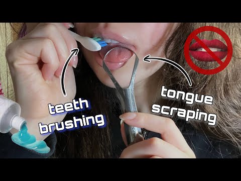 ASMR *NO TALKING* ORAL CARE MOUTH SOUNDS 🪥