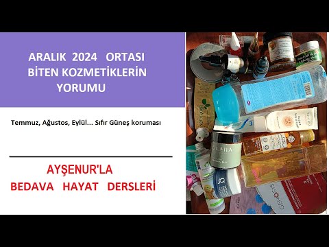 Aralık 2024 Biten Ürünlerin Yorumları